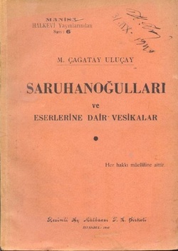 Saruhanoğulları ve Eserlerine Dair Vesikalar - 1